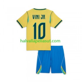 Jalkapallo Pelipaidat/Peliasut Brasilia Vinicius Junior 10 Lasten Kotipaita World Cup 2026 Lyhythihainen